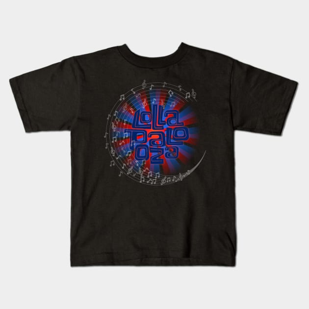 Lollapalooza Music Festival Kids T-Shirt by smkworld